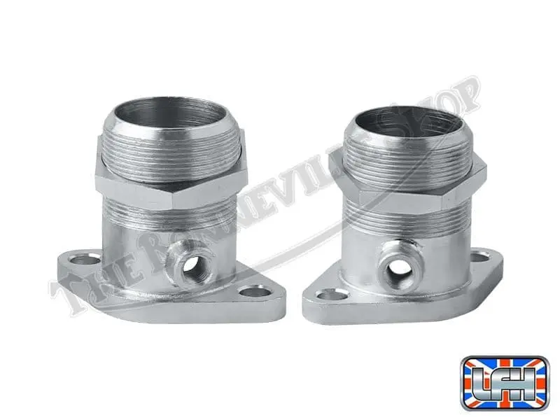 70 5349 70 5350 02 PAIR Triumph 650 Inlet Manifolds 1963 68
