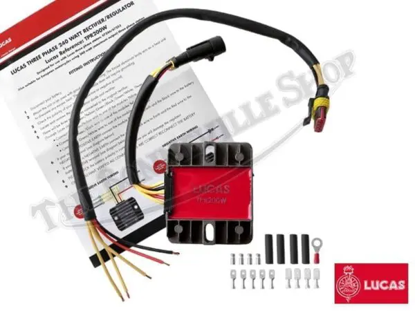 TBS 4034AW 02 GENUINE LUCAS BRAND 3 PHASE VOLTAGE REGULATOR RECTIFIER TRIUMPH NORTON BSA 1