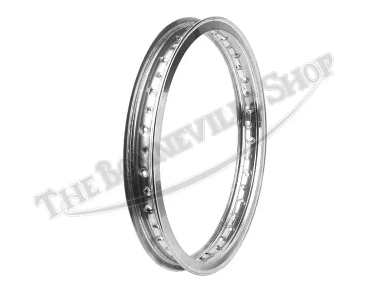 A TRIUMPH BSA NORTON EXCEL SHOULDERED VALANCED ALLOY WHEEL RIM WM X SPOKE