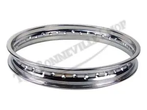 C TRIUMPH BSA TWINS CHROME HOLE WM X FRONT WHEEL RIM CWC