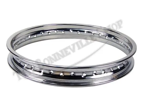 C TRIUMPH BSA TWINS CHROME HOLE WM X FRONT WHEEL RIM CWC