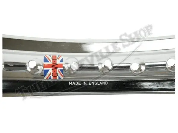 C TRIUMPH BSA TWINS CHROME HOLE WM X FRONT WHEEL RIM CWC PN# C