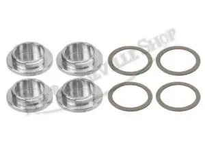 70 4610 B 02 KIT TRIUMPH 350 500 650 UNIT BILLET ALLOY TWIN VALVE COVER SET WITH GASKETS 4