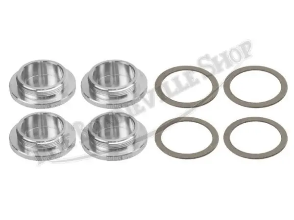 70 4610 B 02 KIT TRIUMPH 350 500 650 UNIT BILLET ALLOY TWIN VALVE COVER SET WITH GASKETS 4