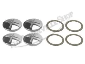 70 4610 B KIT 01 TRIUMPH 350 500 650 UNIT BILLET ALLOY TWIN VALVE COVER SET WITH GASKETS 4