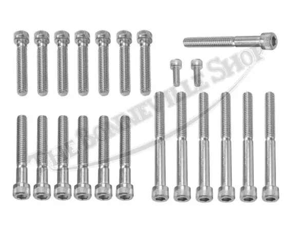 TBS 08 9209 BSA A50 A65 LIGHTNING THUNDERBOLT ENGINE COVER STAINLESS ALLEN SCREW BOLT SET UNC 1968 72