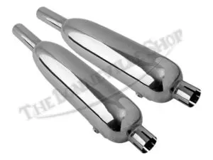 TRIUMPH TC TRC HIGH LEVEL EXHAUST SILENCERS MUFFLERS