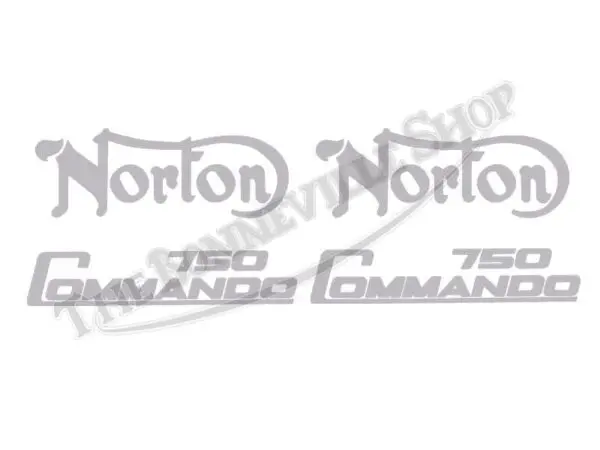 06 3184 06 4882 01 NORTON 750 SILVER DECAL LOGO KIT
