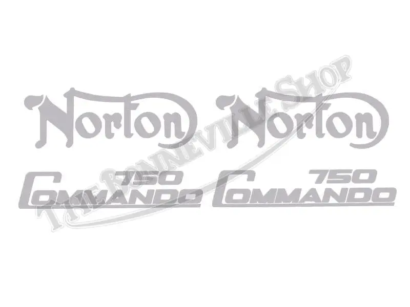 06 3184 06 4882 01 NORTON 750 SILVER DECAL LOGO KIT