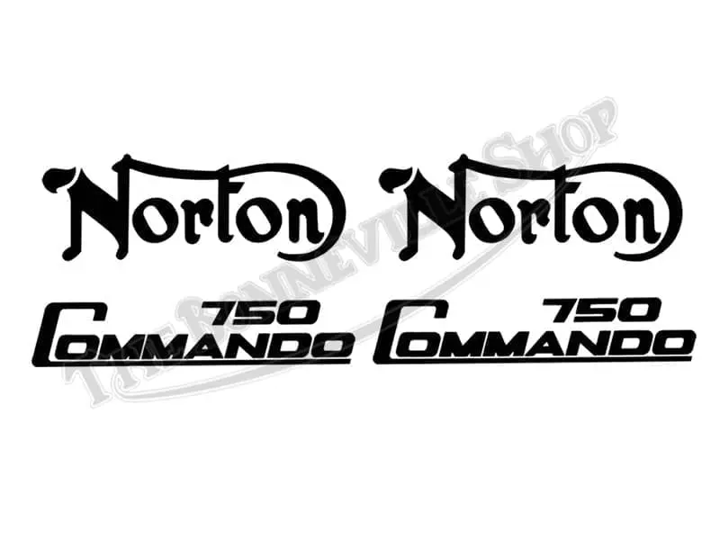 KIT NORTON COMMANDO TANK AND SIDEPANEL DECAL KIT