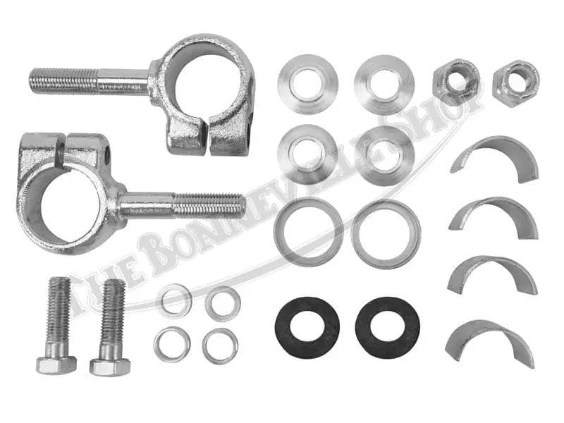TBS TRIUMPH BSA COMPLETE HANDLEBAR EYEBOLT P CLAMP & MOUNTING HARDWARE KIT