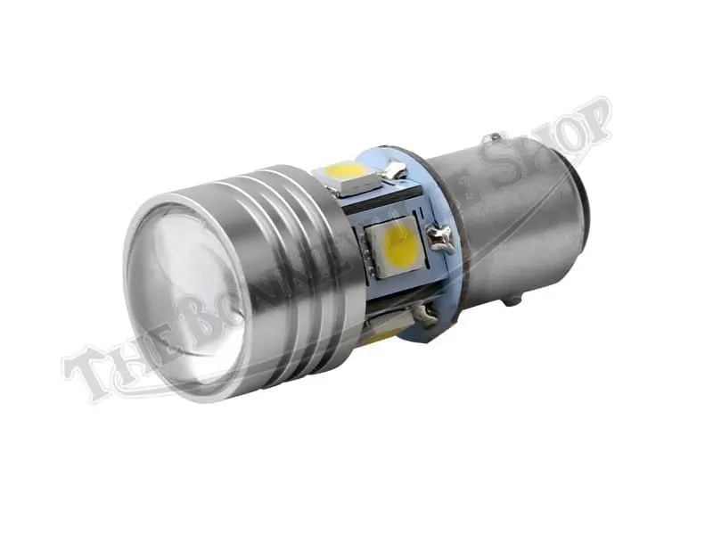 380 R 01 TRIUMPH BSA NORTON DUAL FILAMENT RED LED 12V TAILLIGHT BULB 1 POSITIVE OR NEGATIVE GROUND 1