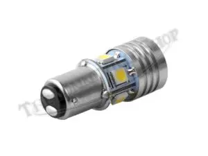 380 R 02 TRIUMPH BSA NORTON DUAL FILAMENT RED LED 12V TAILLIGHT BULB 1 POSITIVE OR NEGATIVE GROUND 1