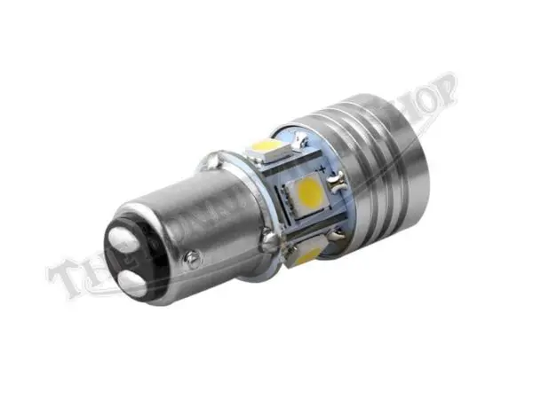 380 R 02 TRIUMPH BSA NORTON DUAL FILAMENT RED LED 12V TAILLIGHT BULB 1 POSITIVE OR NEGATIVE GROUND 1