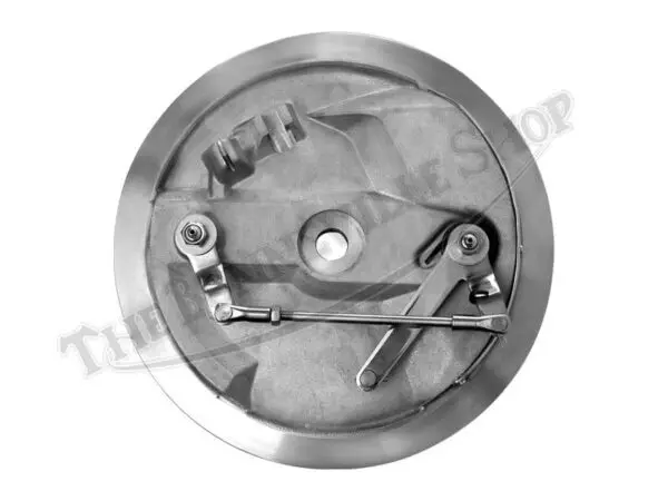 SS W SS TRIUMPH BSA TLS FRONT BRAKE PLATE WITH STAINLESS HARDWARE