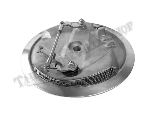 SS W SS TRIUMPH BSA TLS FRONT BRAKE PLATE WITH STAINLESS HARDWARE