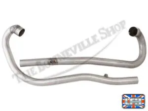 71 0022 71 0024 RAW 03 Triumph 650 TR6C Trophy Hi Pipe Exhaust Pipe Set 1963 71 RAW