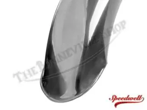 82 5955A 03 TRIUMPH 500 650 ALLOY REAR FENDER MUDGUARD ROLLED EDGE UNDRILLED 1966 74 1
