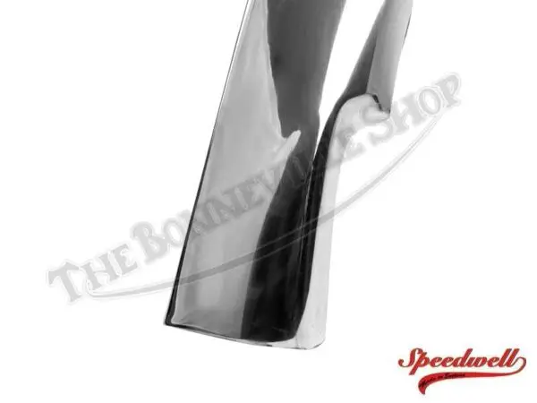82 5955A 04 TRIUMPH 500 650 ALLOY REAR FENDER MUDGUARD ROLLED EDGE UNDRILLED 1966 74 1