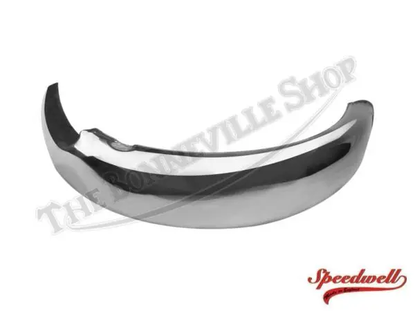 82 5955A 05 TRIUMPH 500 650 ALLOY REAR FENDER MUDGUARD ROLLED EDGE UNDRILLED 1966 74 1