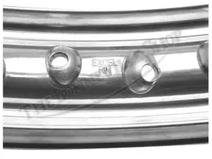 A TRIUMPH BSA SHOULDERED VALANCED ALLOY CONICAL HUB FRONT WHEEL RIM EXCEL