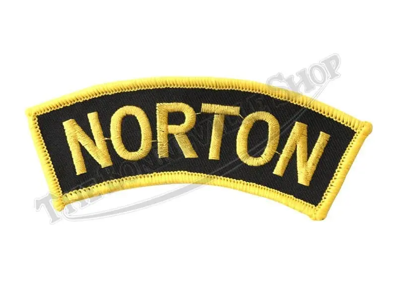 TBS NORTON MOTORCYCLES LOGO EMBROIDERED SHOULDER PATCH CLUB PATCH Norton Patch