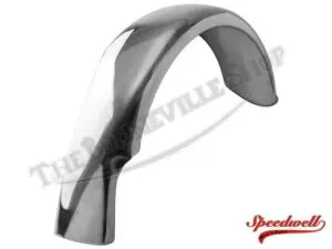 82 8144 02 Triumph 500 650 Stainless Rear Speedwell Mudguard Fender With Beaded Lip