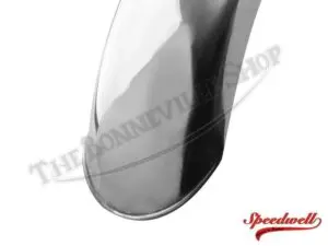 82 8144 03 Triumph 500 650 Stainless Rear Speedwell Mudguard Fender With Beaded Lip