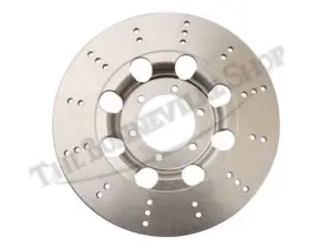 37 7079 LC 03 TRIUMPH 750 DRILLED LIGHTENED HARDCHROMED 6 HOLE DISC BRAKE ROTOR UK MADE ROB NORTH TYPE