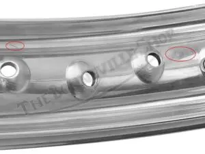 37 1230 A2ND 06 TRIUMPH BSA NORTON EXCEL SHOULDERED VALANCED ALLOY WHEEL RIM