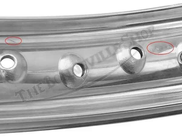 37 1230 A2ND 06 TRIUMPH BSA NORTON EXCEL SHOULDERED VALANCED ALLOY WHEEL RIM