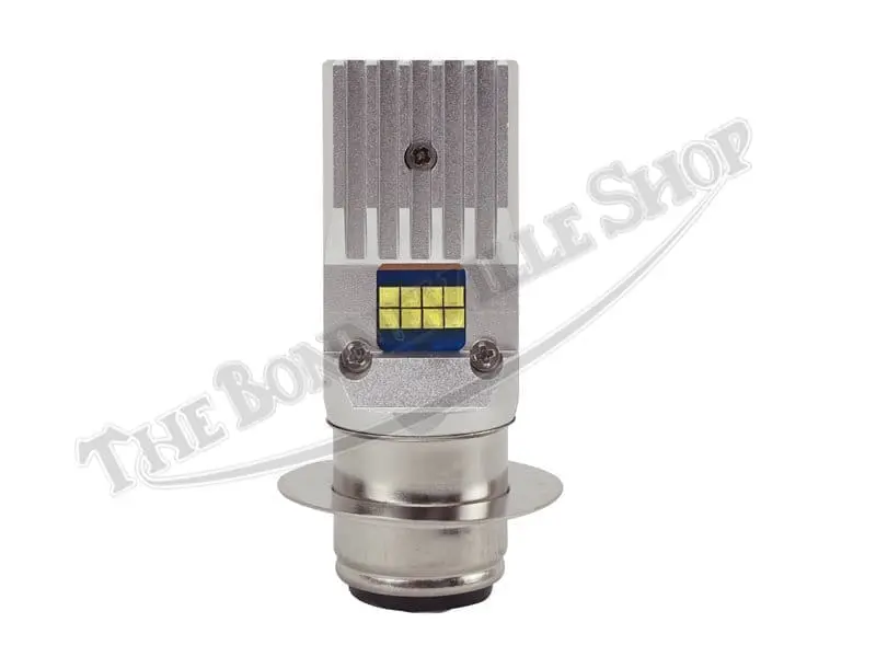446 LED TRIUMPH NORTON BSA BPF PREMIUM LED HEADLIGHT BULB POSITIVE NEGATIVE GROUND PN 446 LED
