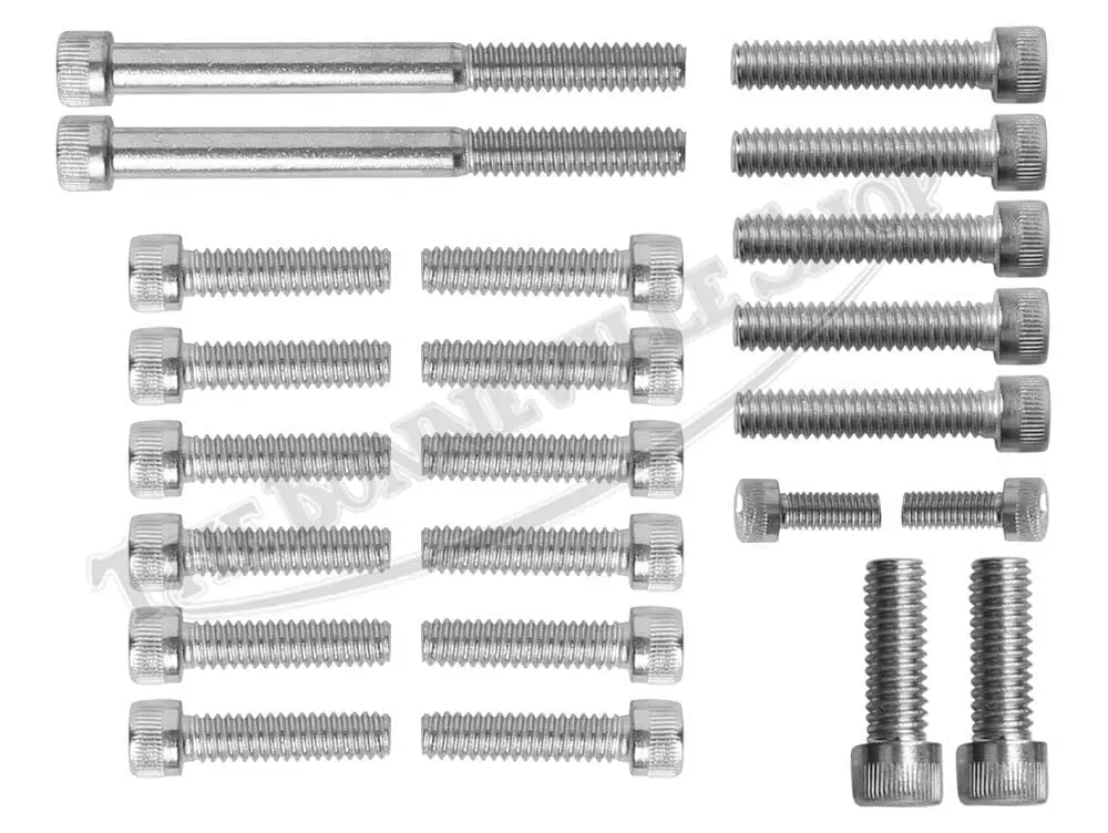 650 750 Engine Cover Allen Screw Set Stainless Steel UNC 1969-1983 PN# TBS-08-9221