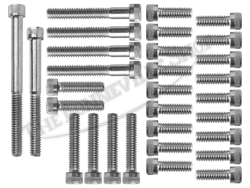 500 650 Pre-Unit Engine Cover Allen Screw Set Stainless Steel BSW 1954-1962 PN# TBS-08-9226