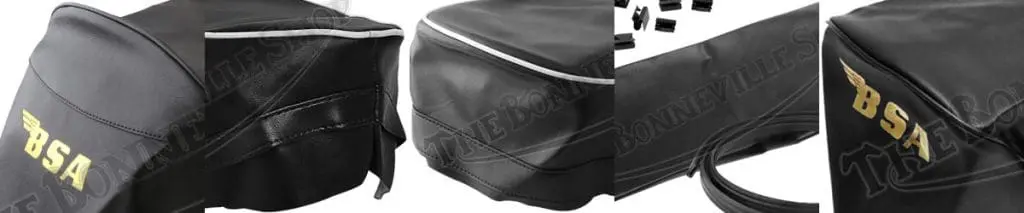 Vintage BSA motorcycle seat covers