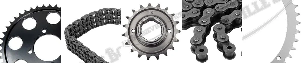Classic Triumph chains and sprockets