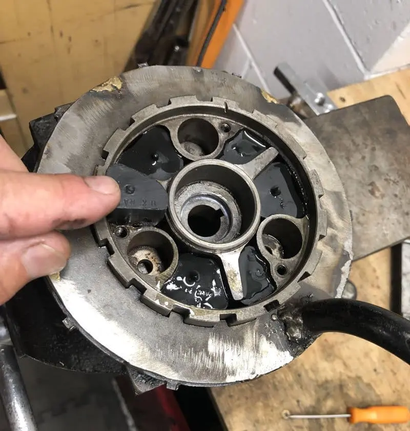 Installing New Clutch Rubber