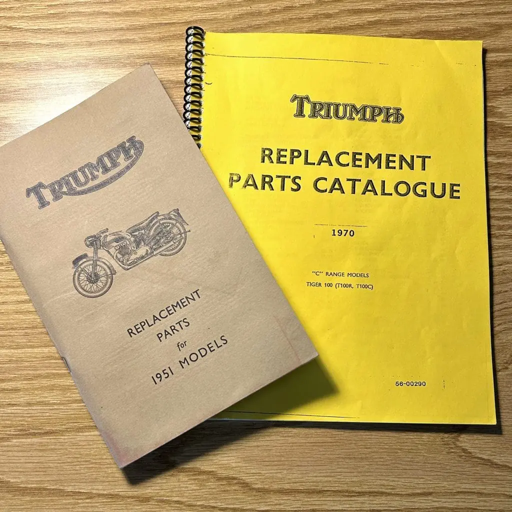 Triumph Parts Book and Shop Manual