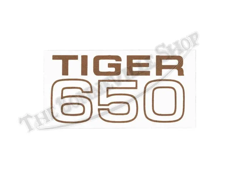 triumph tr6 tiger 650 petrol tank peel and stick decal