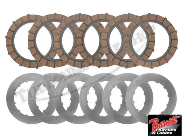 Triumph TR25W T25T Singles BSA C15 B25 B40 B44 B50 1959-73 Barnett Clutch Pack 1959-73 PN# 57-2725 B 57-2726 B