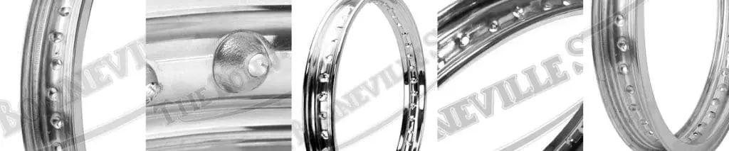The Bonneville Shop sells Norton wheel rims for vintage and classic Norton motorcycles online