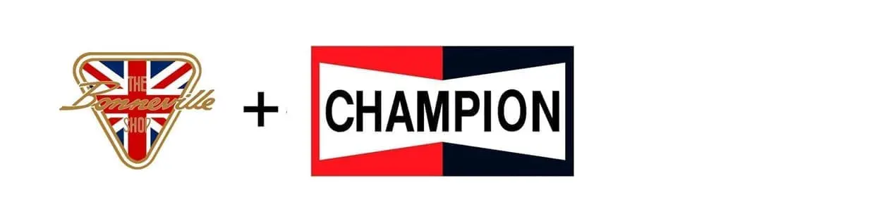 The Bonneville Shop and Champion spark plugs for Triumph motorcycles