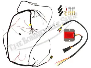 Genuine Lucas Wiring Harness for Electronic Ignition with Single-Phase Regulator/Rectifier Kit 1969-70 PN# TBS-19113S 54955256E SPR120W