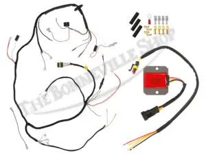 Genuine Lucas Wiring Harness for Electronic Ignition with Single-Phase Regulator/Rectifier Kit 1967 PN# TBS-19119S Lucas genuine wiring harness for electronic ignition with single-phase regulator/rectifier kit 54950449E SPR120W
