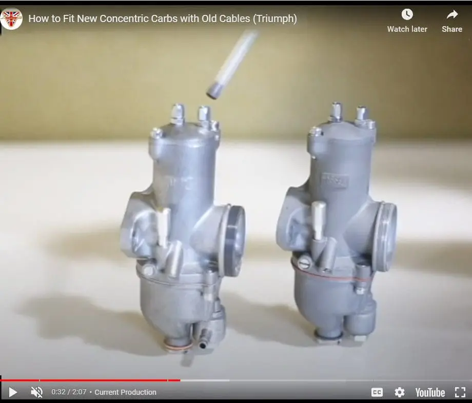 Fit New Concentric Carbs with Old Cables