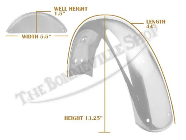 Norton Commando MK2 MK3 Stainless Rear Mudguard 1972-1975 PN# 06-3887