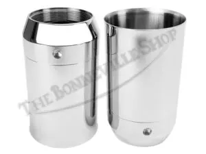 Triumph Bonneville Tiger 500 650 Chrome Fork Seal Holders w/Seals (2) PN# 97-1654
