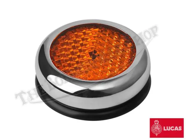 Triumph Bonneville Tiger Trophy 500 650 Genuine Lucas Amber Under Tank Reflector (1) PN# 57161 G RER25