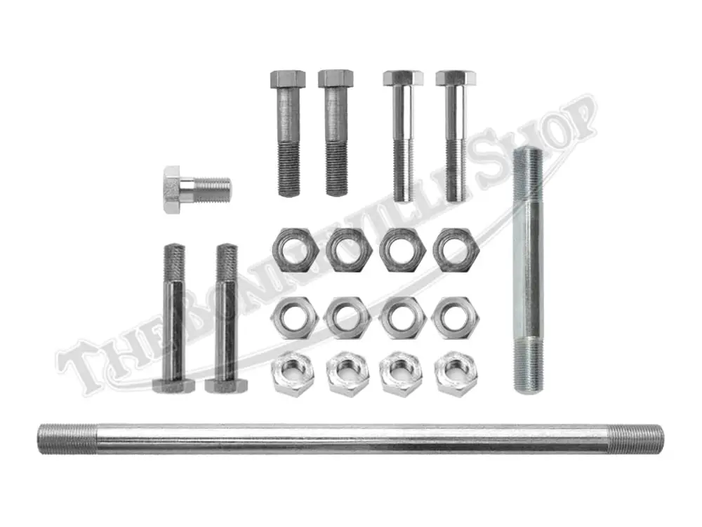 Triumph 650 Bonneville Tiger T120 TR6 6T Premium CEI UK Engine to Frame Bolt Set (1963-64) PN# TBS-0065 A