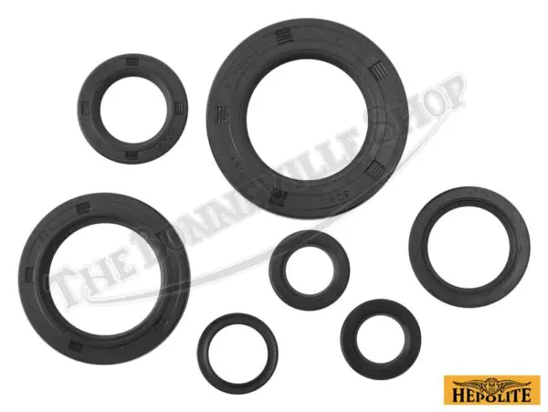 Triumph T120 TR6 650 4-Speed Hepolite Engine and Gearbox Oil Seal Kit 1963-71 PN# TBS-61-361